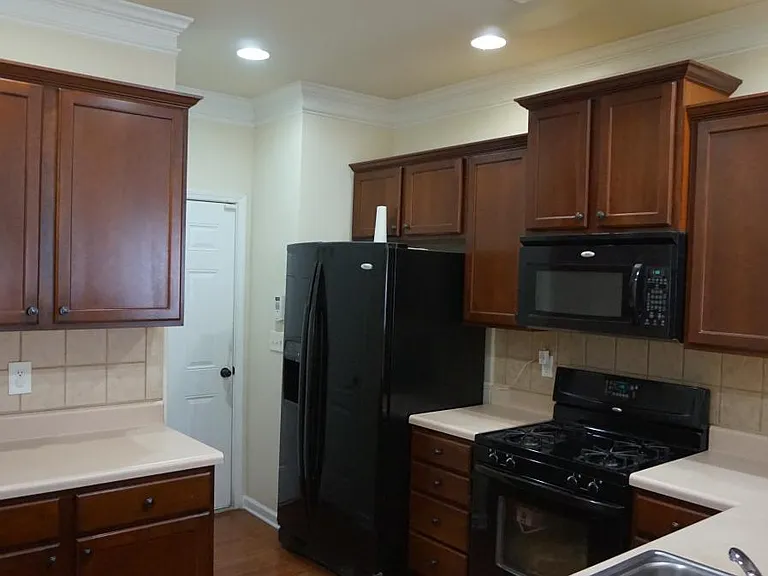 Kitchen and door to garage