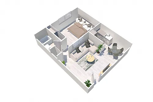 Floor plan One Bedroom