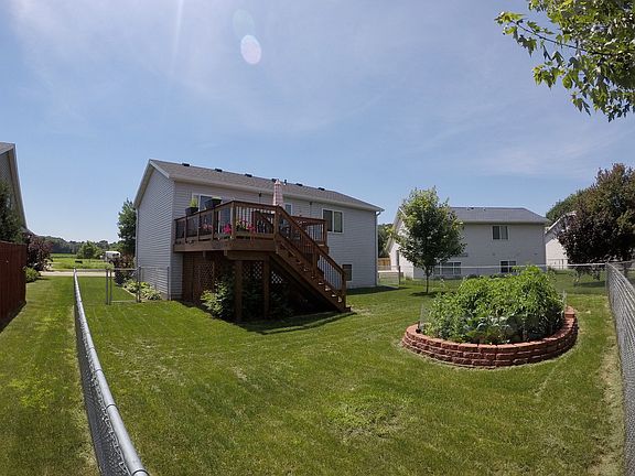 Backyard with Raised Garden