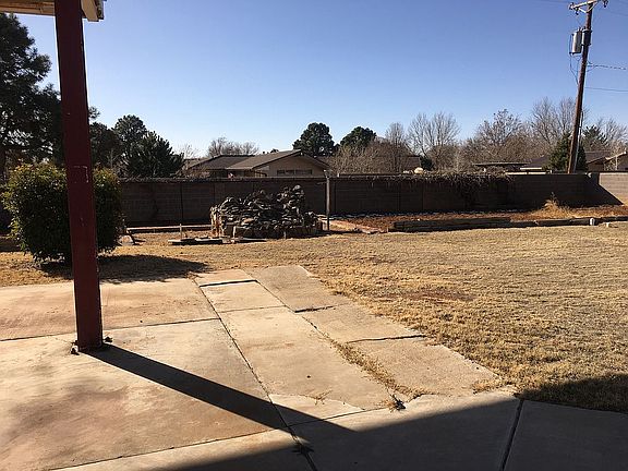 Back yard with garden area