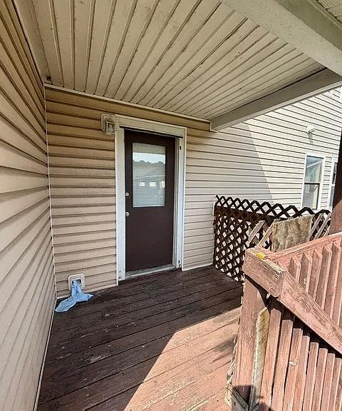 back porch area