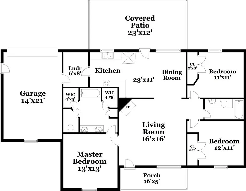 3 bed, 2.0 bath, 1302 sqft, $1,955 — Photo 2