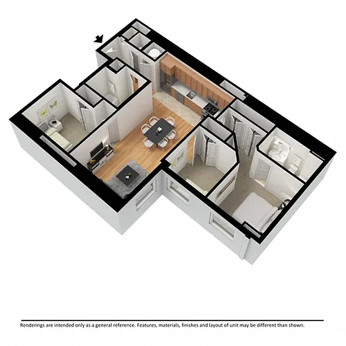 Floor plan Three Bedroom