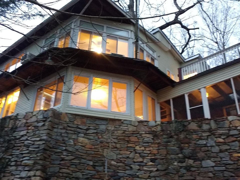 Water front view of home