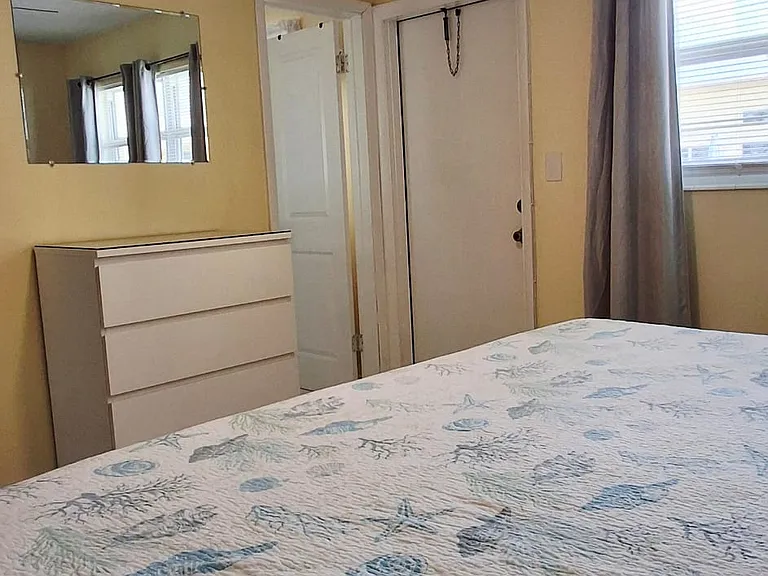 bedroom with direct access to the pool area
