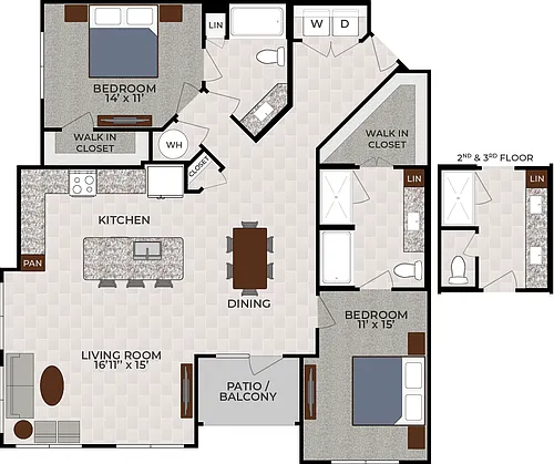 Floor plan 2X2