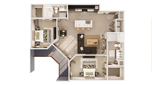 Floor plan The Dean B3
