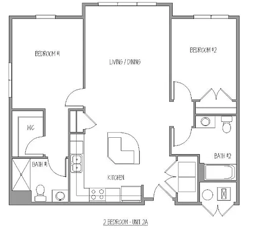 Floor plan Two Bedroom