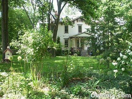 perennial garden in front of house