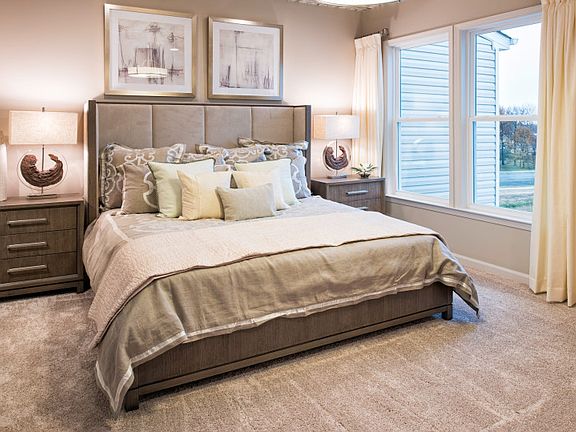 Sunlit Carpeted Owner s Bedroom
