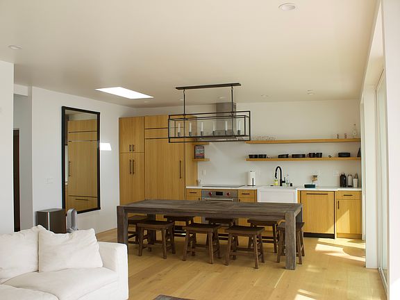 living into kitchen