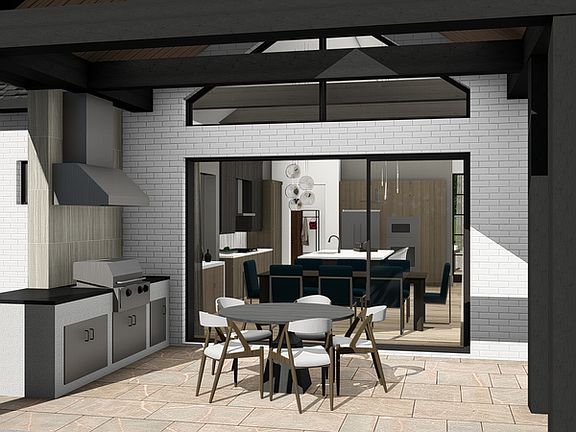 Optional outdoor kitchen