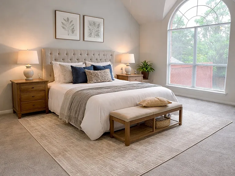 Ai staged - Master Bedroom