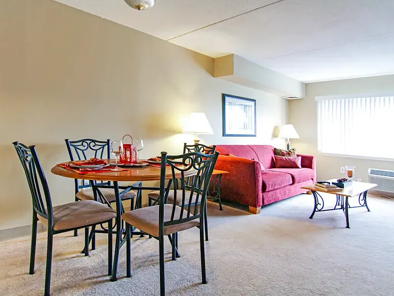 Unit dining room and living room