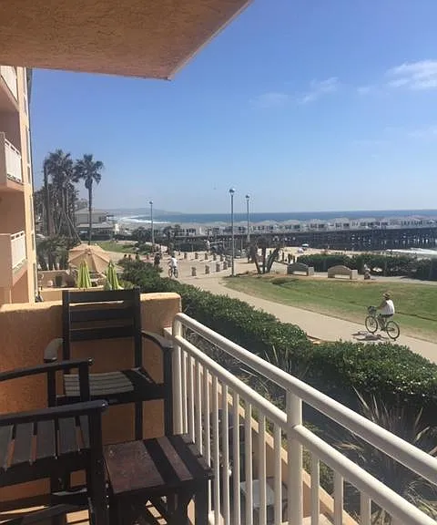 View South, of pier from front deck.