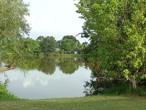 Lake views in the backyard