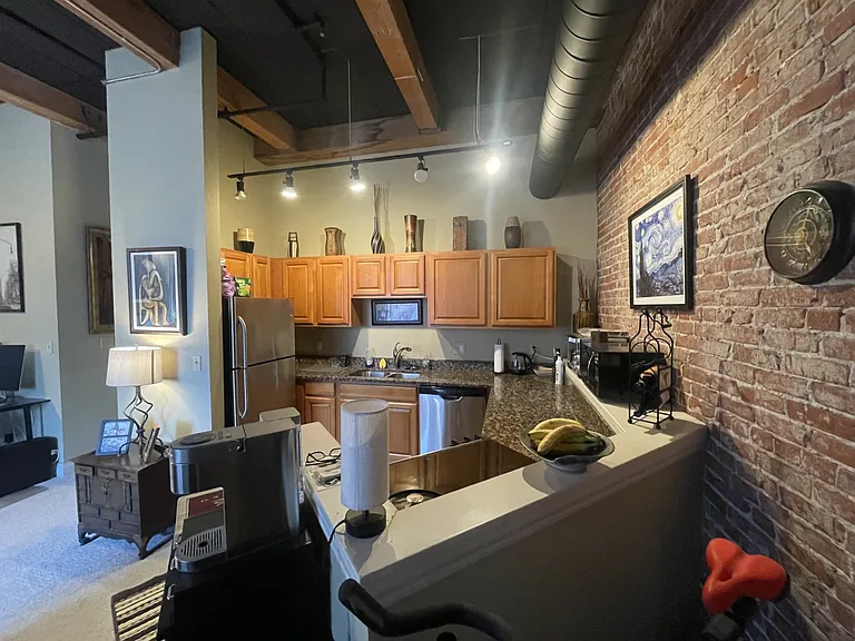 Stainless steel appliances.