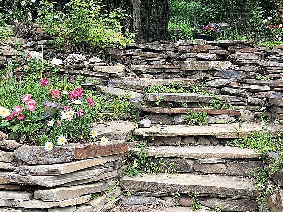 Original rock landscaping 