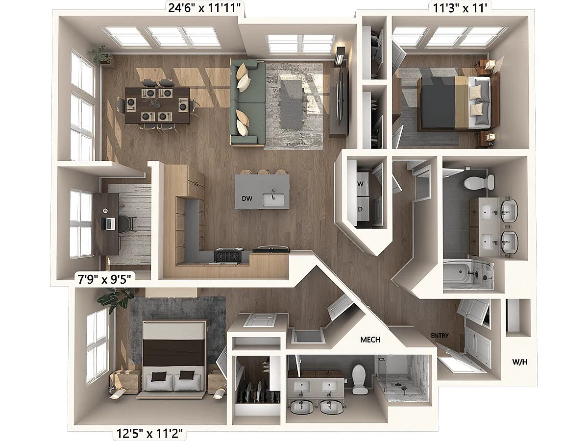 Floor plan B6-D-Signature