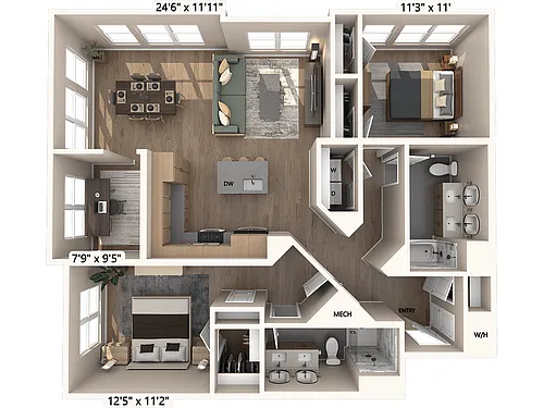 Floor plan B6-D-Signature