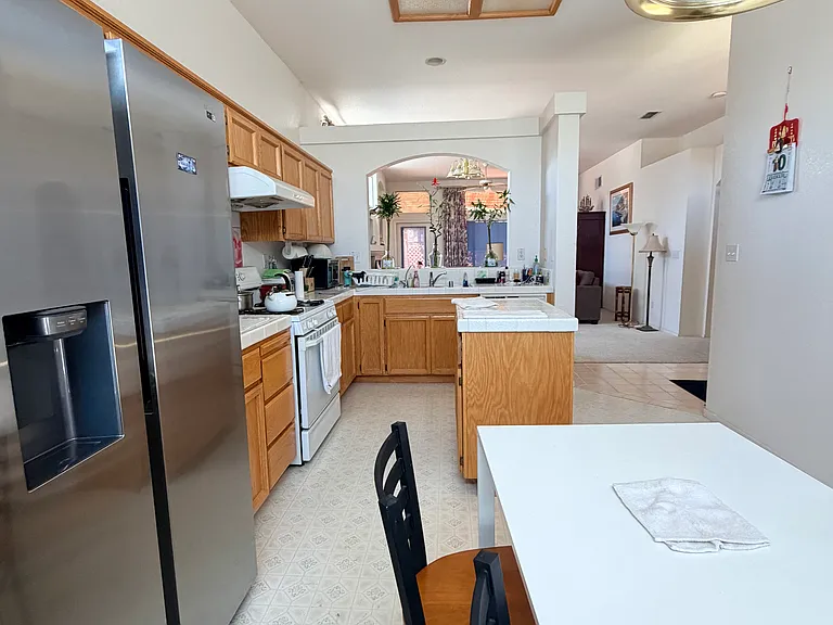 Kitchen and dining area