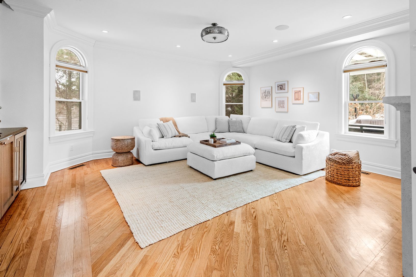  Private den with dry bar, wine fridge & French doors—perfect for relaxing or entertaining