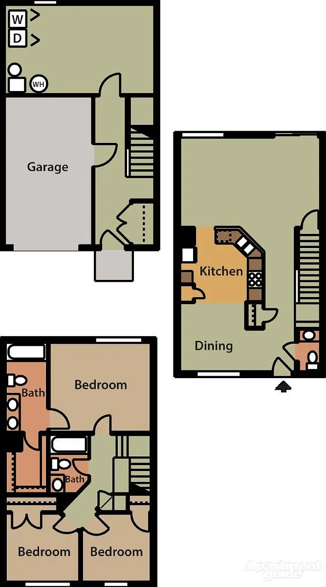 Floor plan Lindsey w/ Garage & Finished Basement