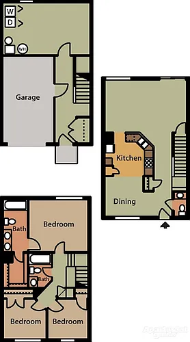 Floor plan Lindsey w/ Garage & Finished Basement