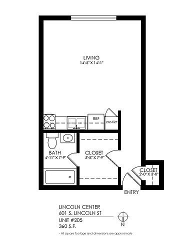 Floor plan Studio