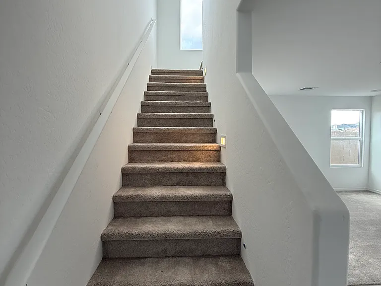 Stairway with lights
