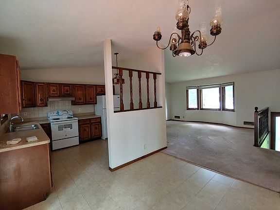 View of Kitchen and Living Room