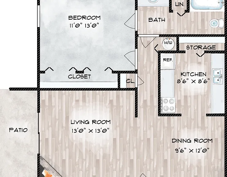 The Cline Floorplan Diagram