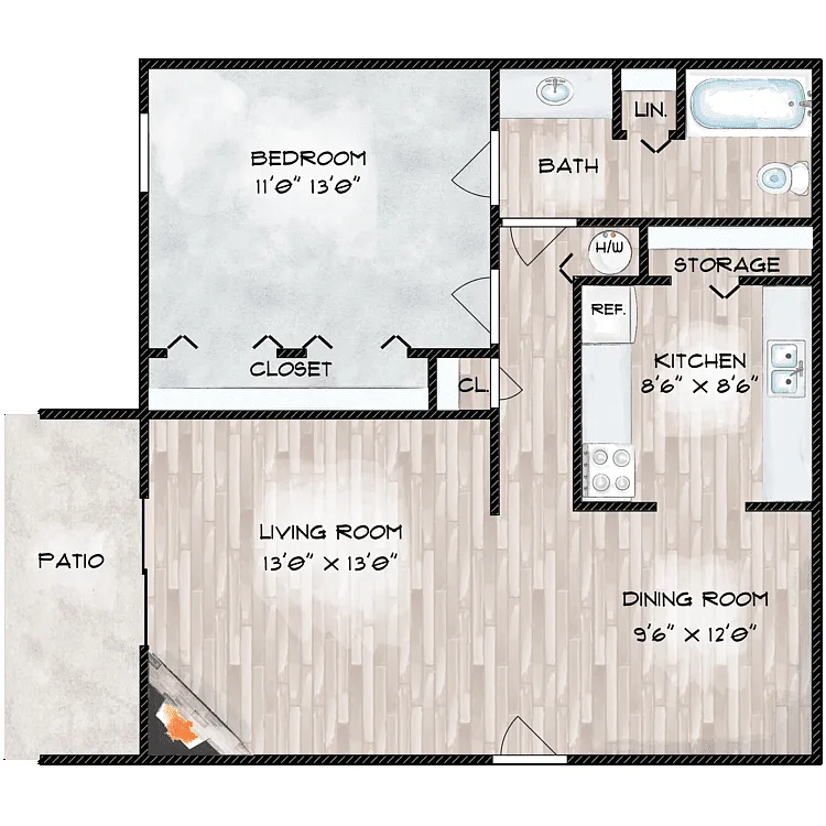 Floor plan The Cline