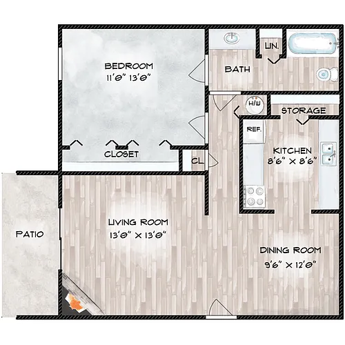 Floor plan The Cline