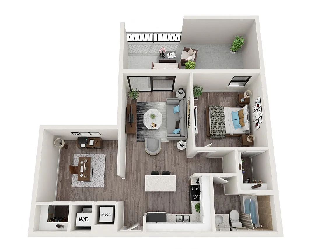 Floor plan A13D