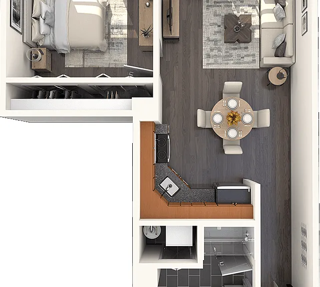 1 Bedroom 1 Bedroom