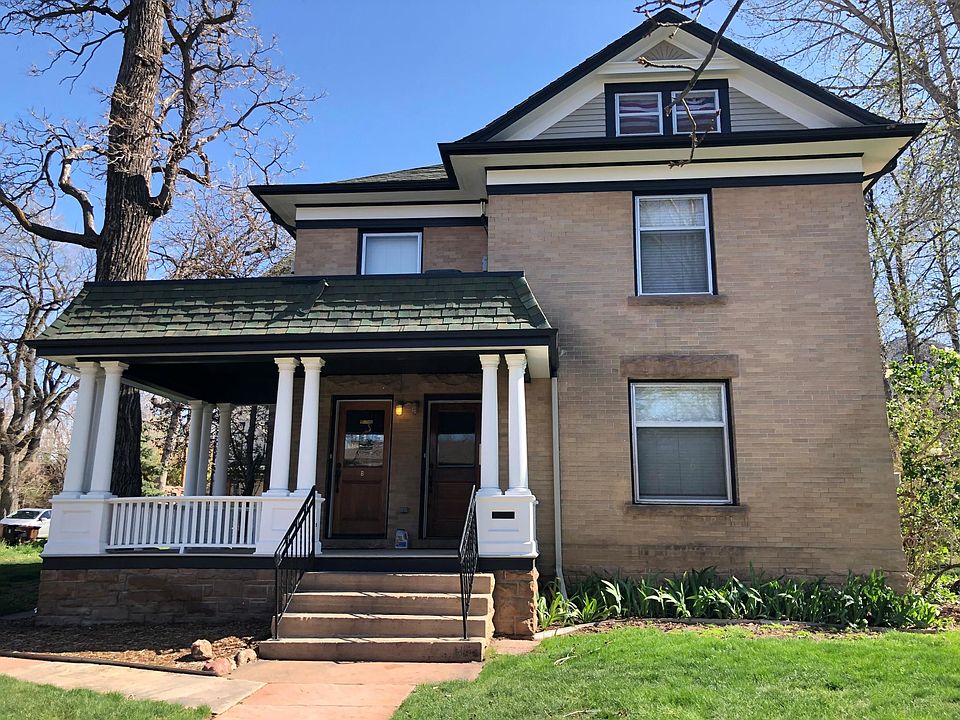 Front of house along Arapahoe Ave.
