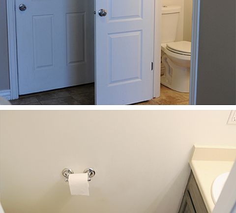 Downstairs powder room