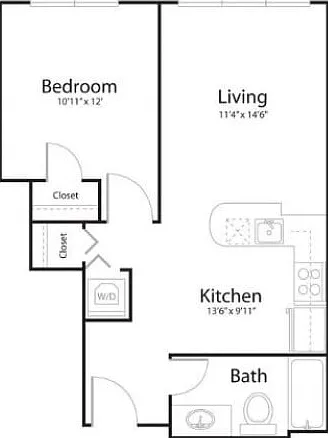 Floor plan 1u1 Floor plan 1u1
