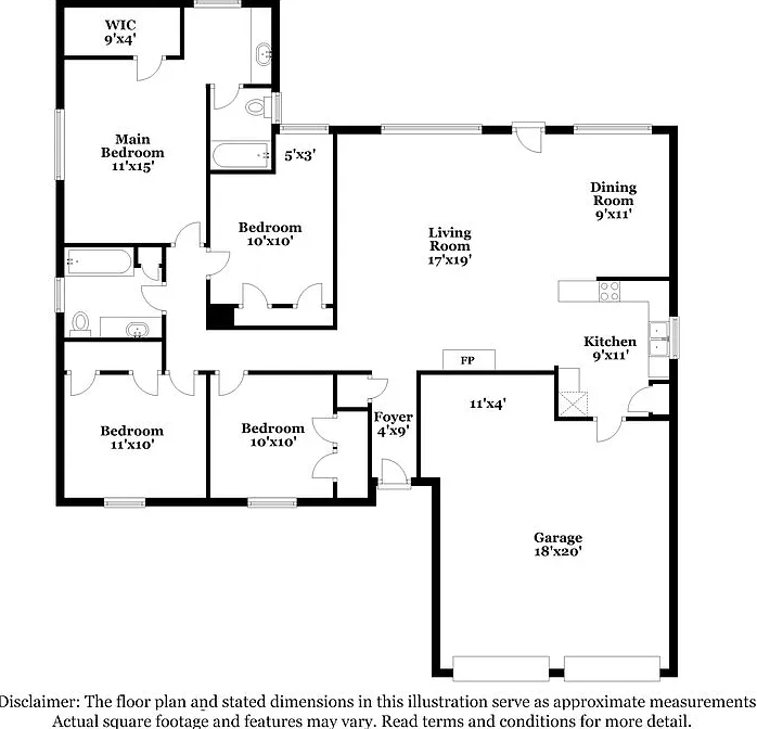 4 bed, 2.0 bath, 1725 sqft, $1,910 — Photo 2