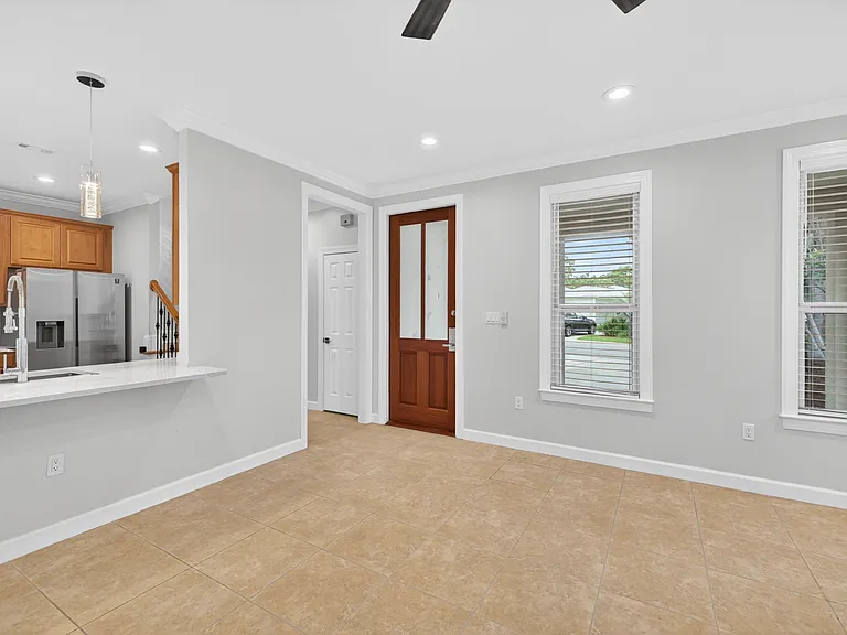 Front Door Entry into Open Floor Plan