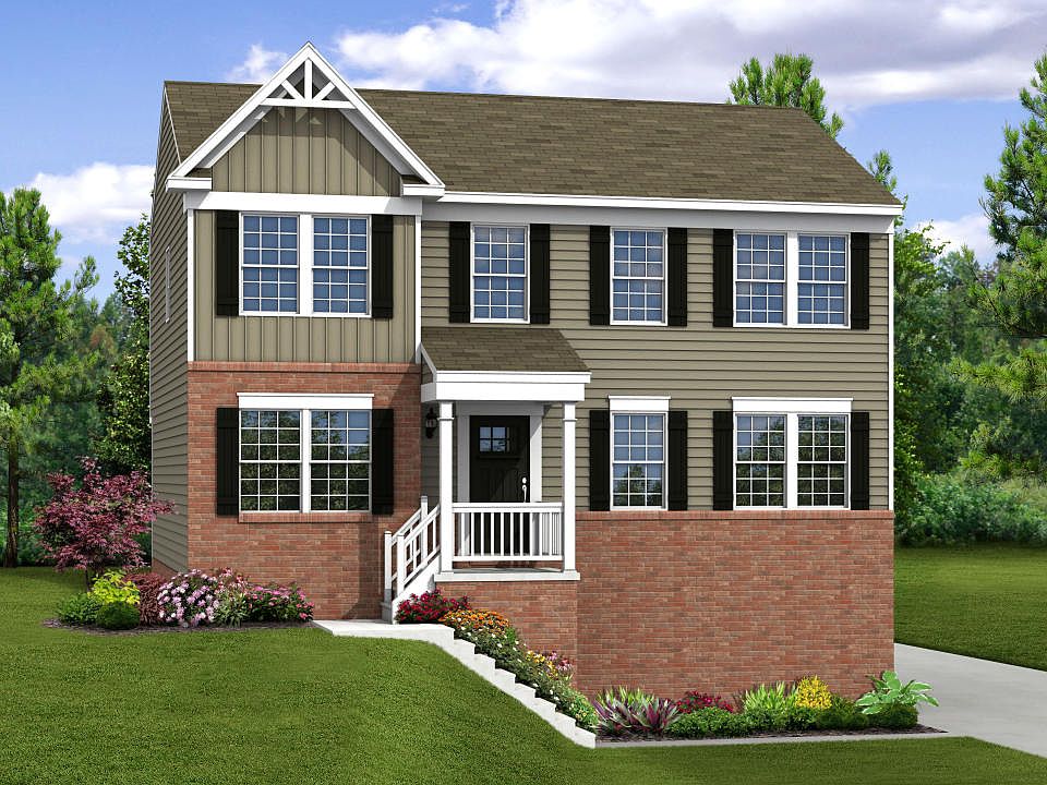 Elevation G Opt Victorian Inspired Facade, Porch, Side Garage