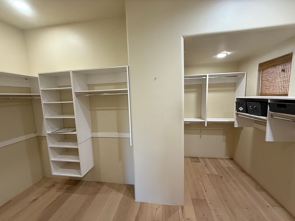 His/her walk-in closet
