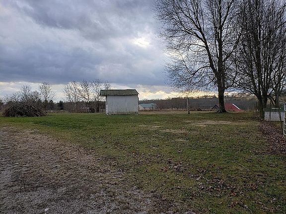 Outbuilding and garden area
