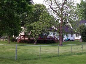 Fenced Yard with Deck