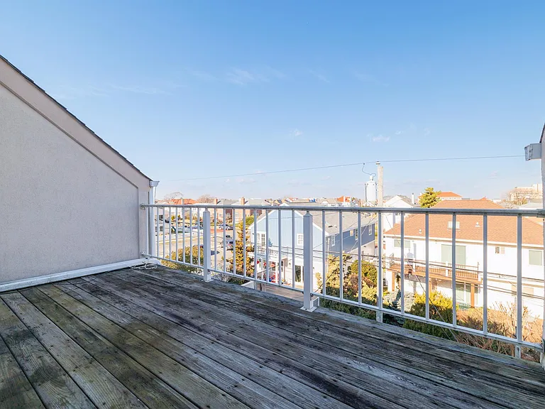 terrace with city views