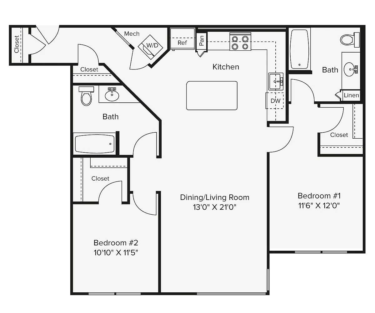 Floor plan B1-1128