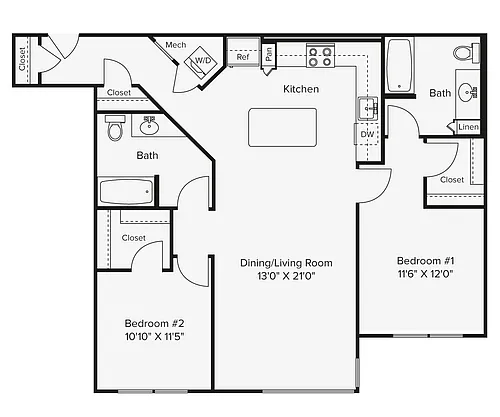 Floor plan B1-1128