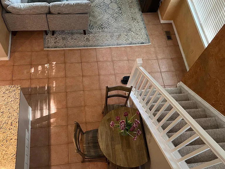 View from upper floor.