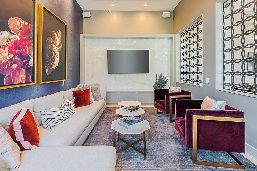Our expansive clubhouse includes the resident lounge